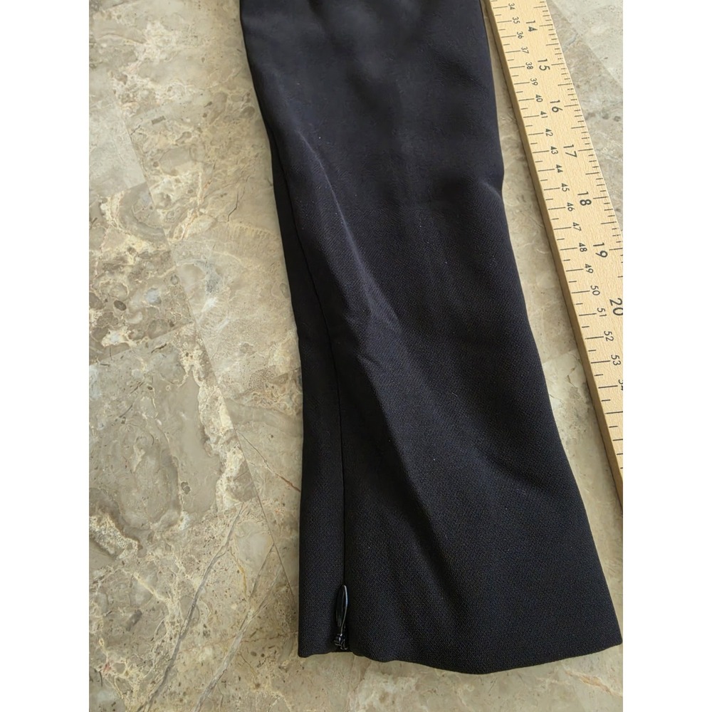 NWT BCBGMAXAZRIA Black Open Back Maxi Gown Dress Formal High Neck Side Slit US 2 - Picture 14 of 16